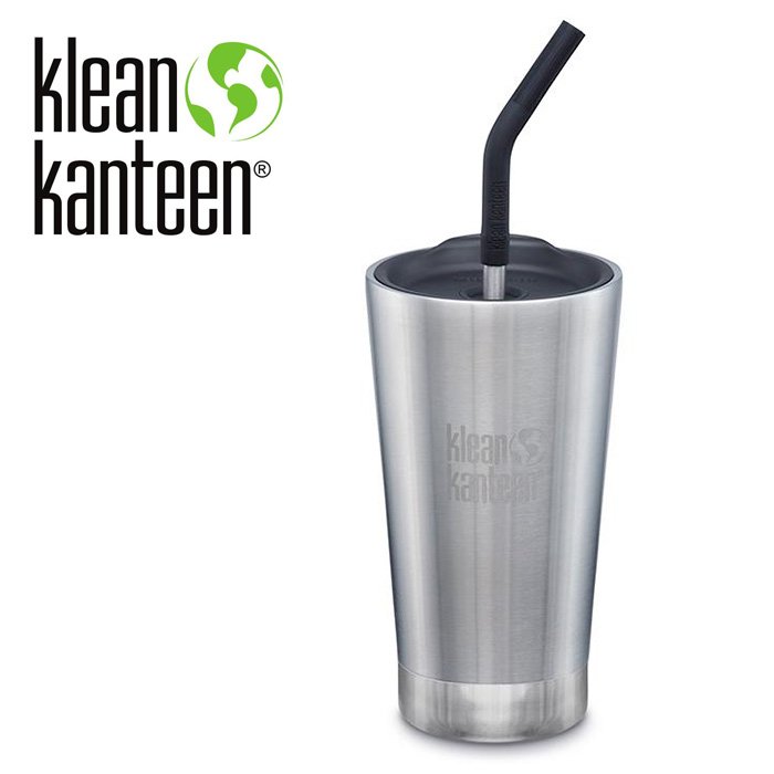 【【蘋果戶外】】Klean kanteen K16VSSCS【16oz / 473ml】Insulated Tumbler 不繡鋼保溫杯 附吸管 隨行杯