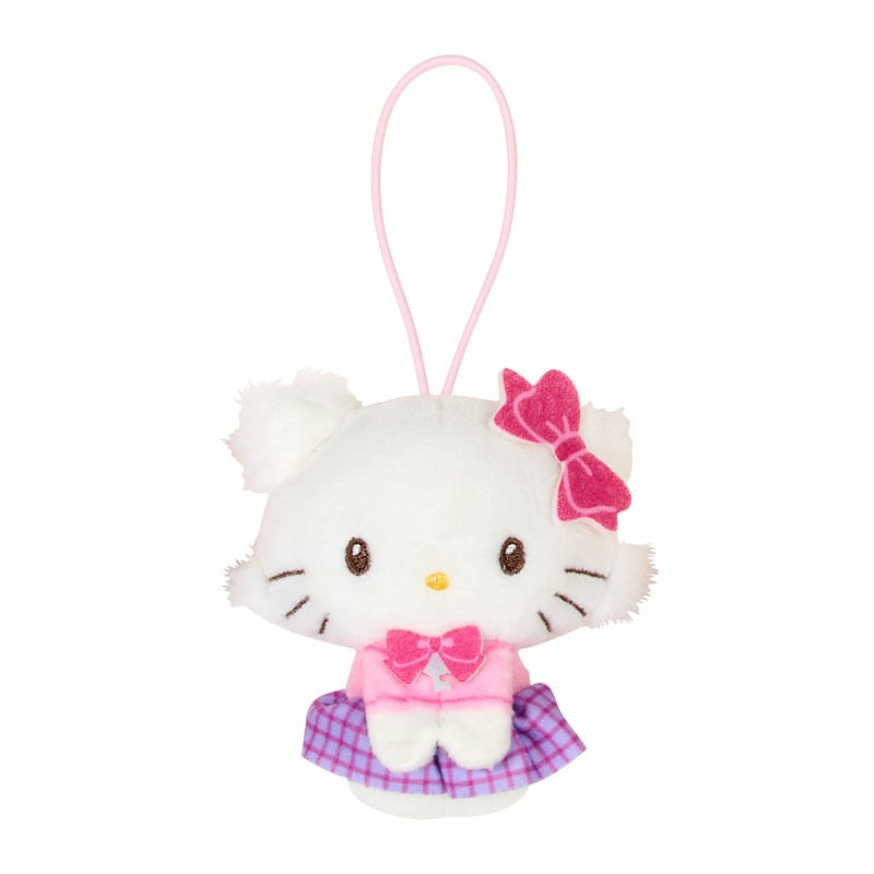 asdfkitty*三麗鷗 學校系列 Charmmykitty 造型絨毛玩偶吊飾 掛飾 鑰匙圈-很大很顯眼-掛包包上或掛車上都好用-日本正版