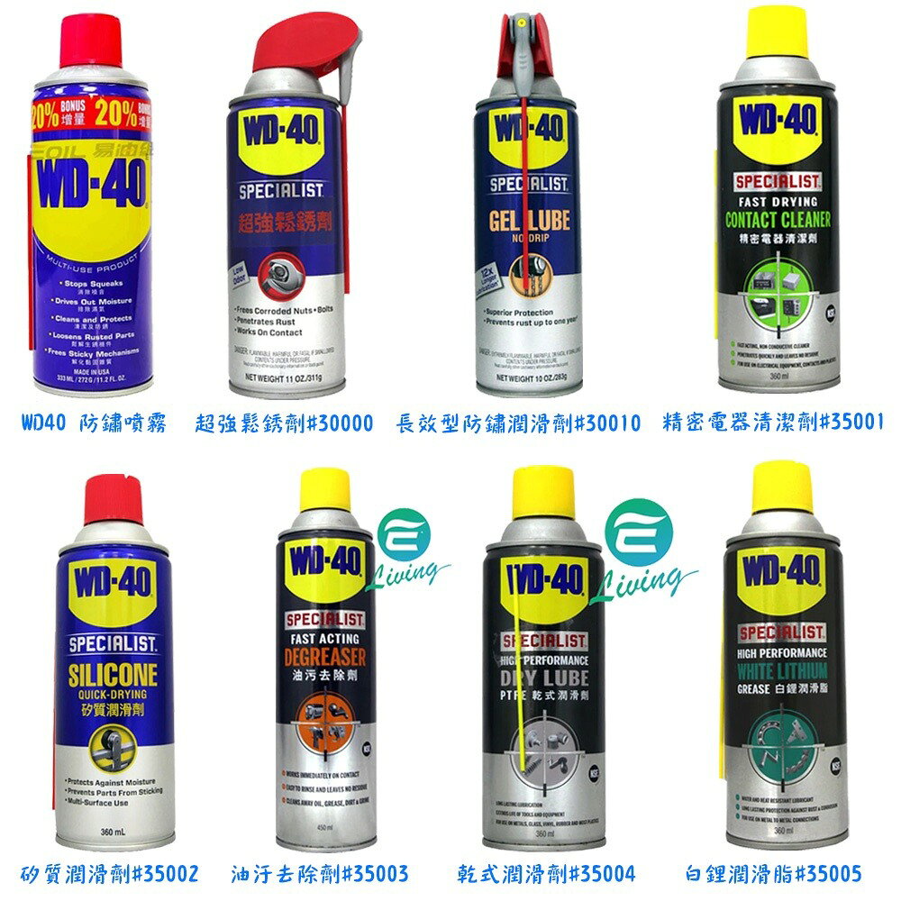 WD-40 除鏽 防鏽 防銹 除噪音 潤滑油 保養 噴罐清潔劑 鬆脫劑