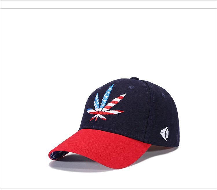 FIND 韓國品牌棒球帽 男 街頭潮流 葉子刺繡 美國國旗 嘻哈帽 街舞帽 鴨舌帽