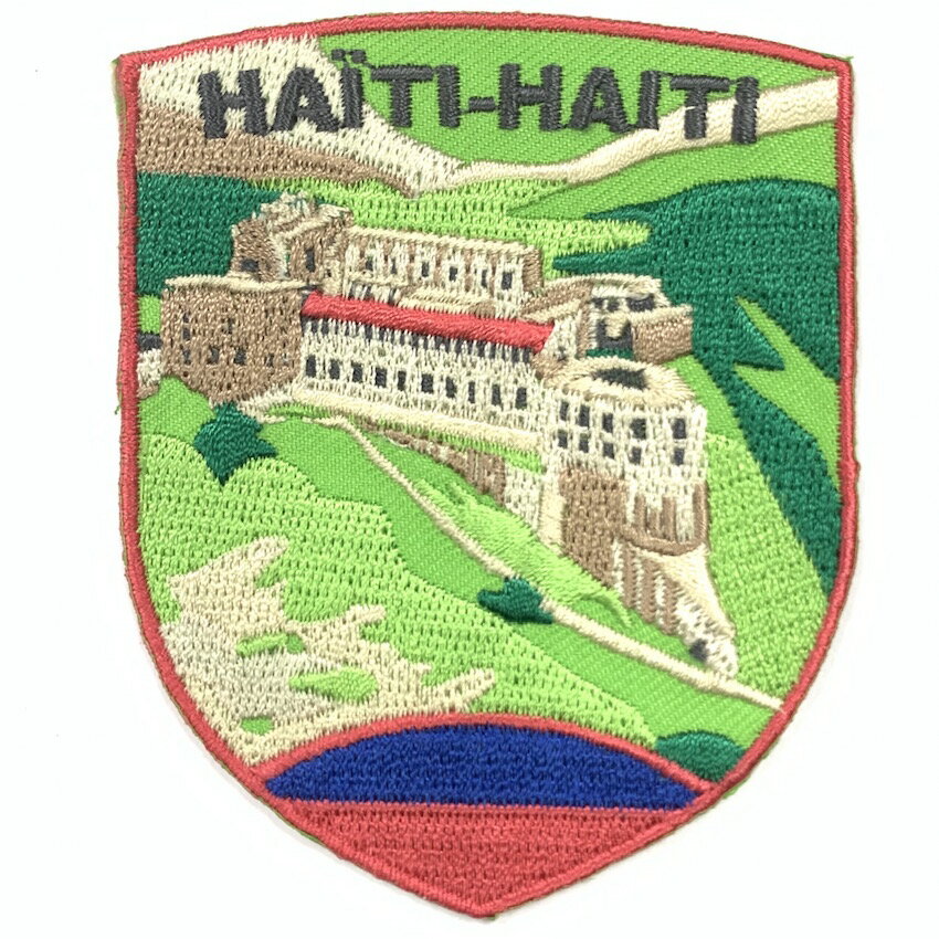 海地 拉費裡埃城堡 刺繡貼布 電繡貼 背膠補丁 PATCH 刺繡士氣章 貼章 補丁貼 燙布貼 徽章