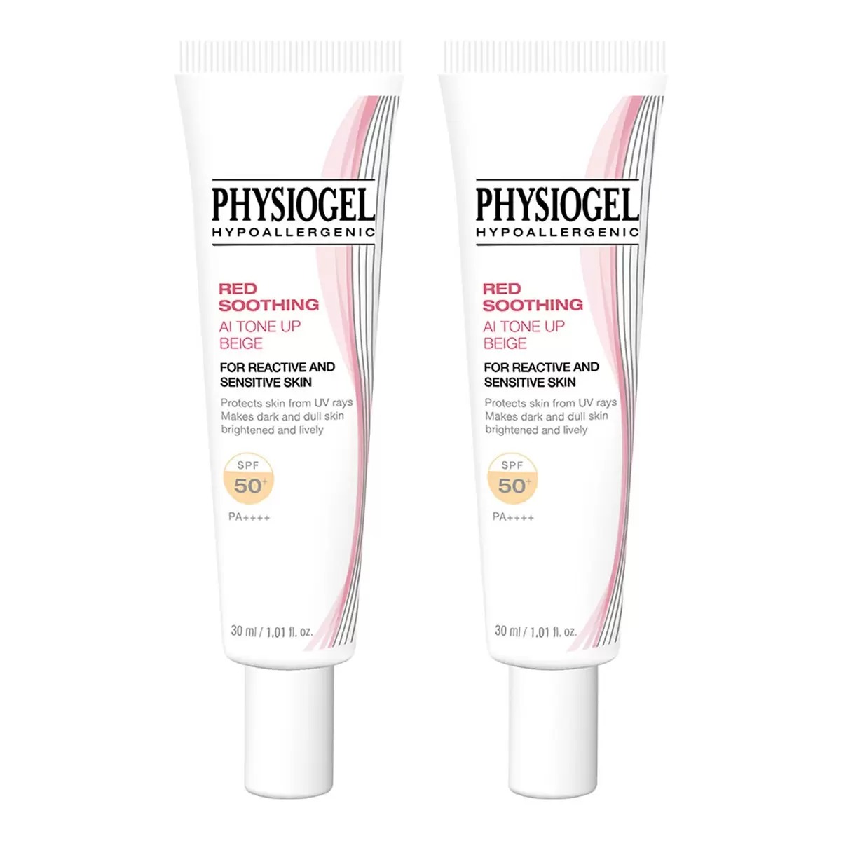 PHYSIOGEL 潔美淨 層脂質 AI 輕透潤色防曬霜 SPF50+ PA++++ 30毫升 X 2入