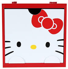 大賀屋 HELLO KITTY 積木盒 收納箱 箱子 抽屜 收納盒 三麗鷗 凱蒂貓 KT 正版 授權 T00120258