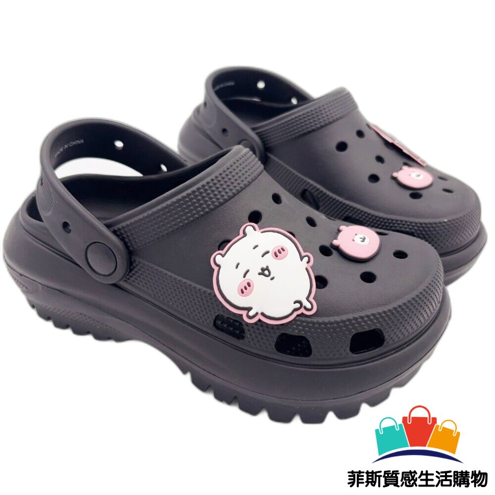 吉伊卡哇厚底洞洞鞋 - 童鞋 女鞋 女童鞋 洞洞鞋 親子鞋 涼鞋 親子涼鞋 吉伊卡哇 拖鞋 卡通童鞋 兔兔 大童鞋 小八 吉伊 小八貓 ちいかわ 媽媽鞋 親子款