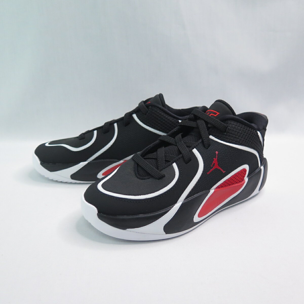 NIKE HQ4610001 Jordan Tatum 4 中童 運動鞋 免綁鞋帶 黑紅白【iSport愛運動】