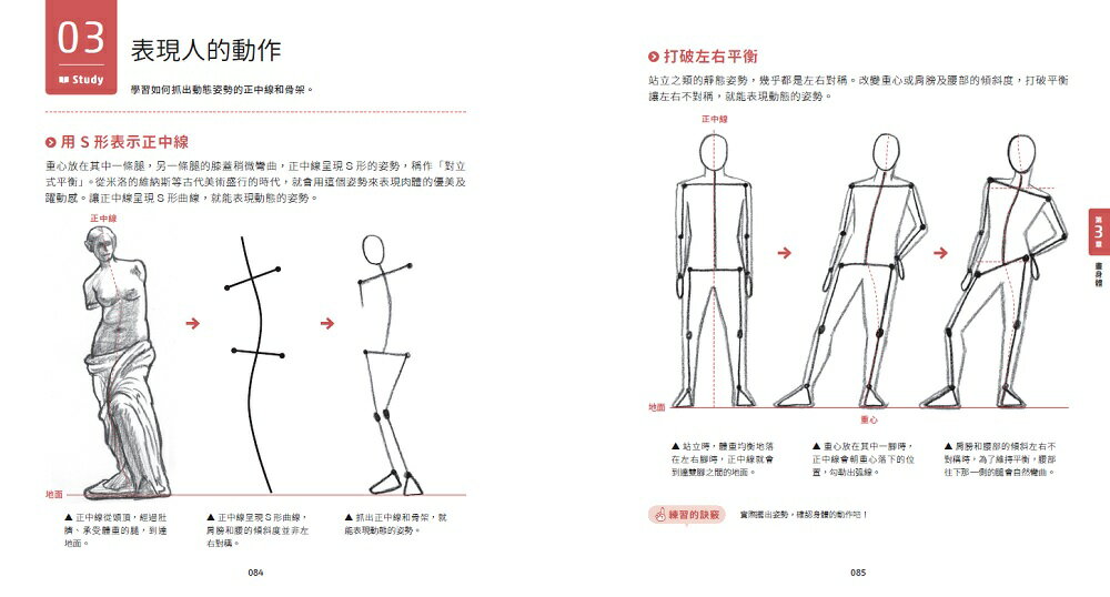 一枝筆就能開始的素描課【人物篇】：掌握人類身體構造再下筆，即使是火柴人，也能畫出生動角色！ 5