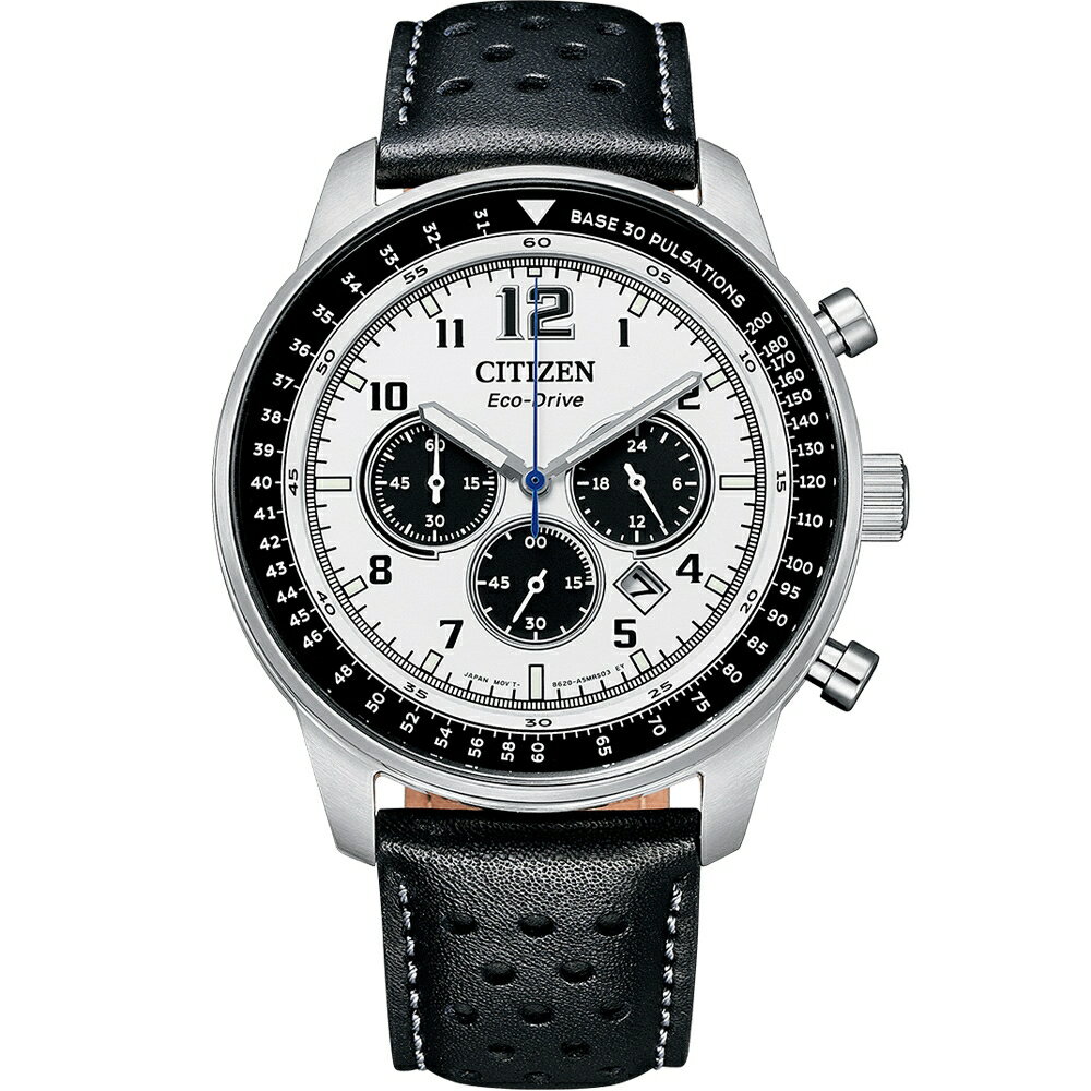 【Time Piece】CITIZEN Chronograph 亞洲限定熊貓光動能計時錶(CA4500-32A) [APP下單享4%點數]