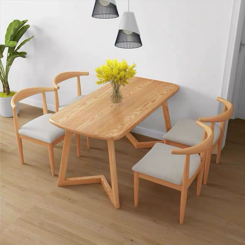 北歐餐桌椅快餐桌椅組合咖啡廳餐桌椅奶茶店餐桌椅大排檔餐桌椅子