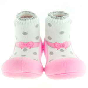 【任2件990】韓國 Attipas 快樂腳襪型學步鞋-芭蕾粉紅