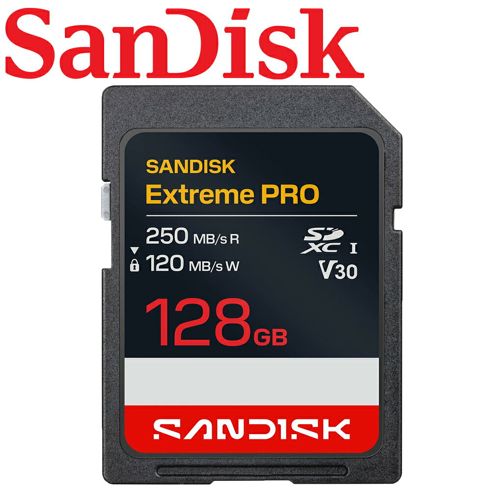 SanDisk 128GB Extreme PRO SDXC SD USH-I U3 V30 記憶卡