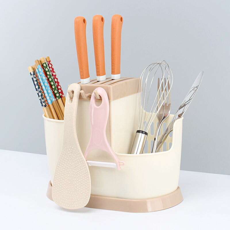 家用瀝水筷子簍 廚房餐具壁掛置物架 筷子收納盒筷筒架筷勺子架托