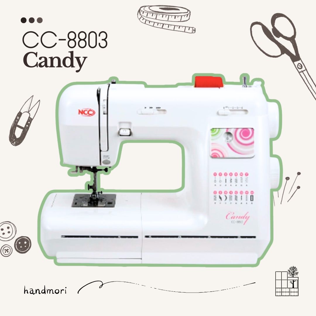 手作森林縫紉機專賣＊ NCC CC-8803 candy 電子縫紉機 裁縫機 針車 縫紉機 簡易型 新手入門首選 可分期