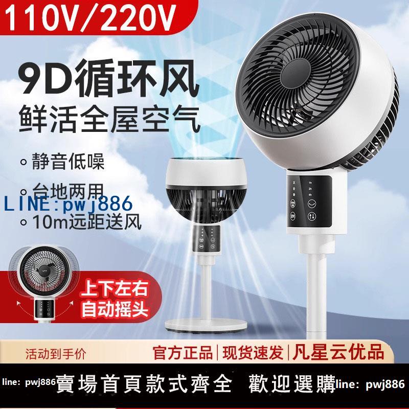 【台灣公司 可打統編】出口110V空氣循環扇英標香港電風扇家用靜音落地扇臺灣美國小家電