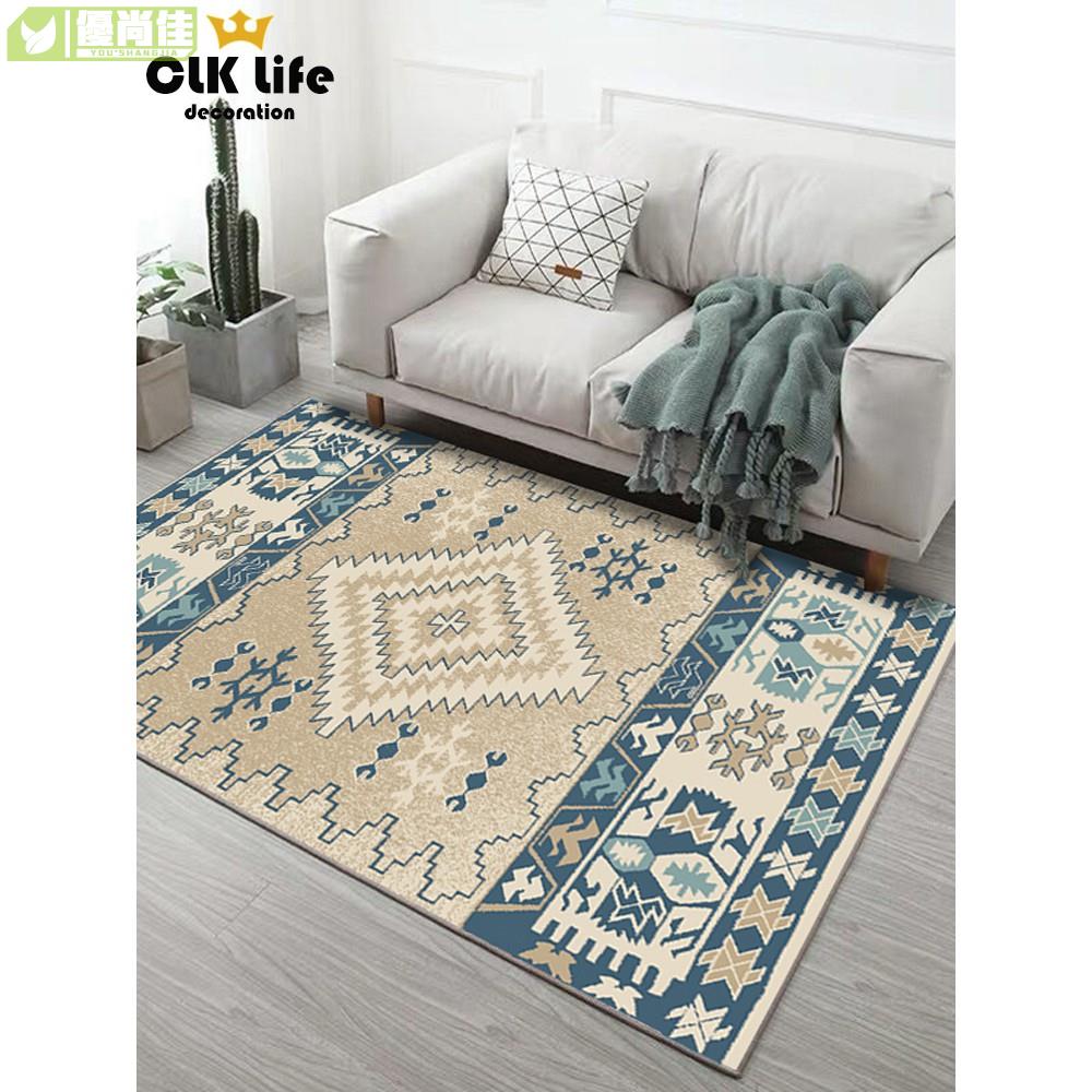 『摩洛哥風民宿地毯』北歐簡約輕奢美式沙發地毯墊簡約 現代地毯臥室床邊地毯 客廳茶几地毯 民宿地毯 易清洗 易打理