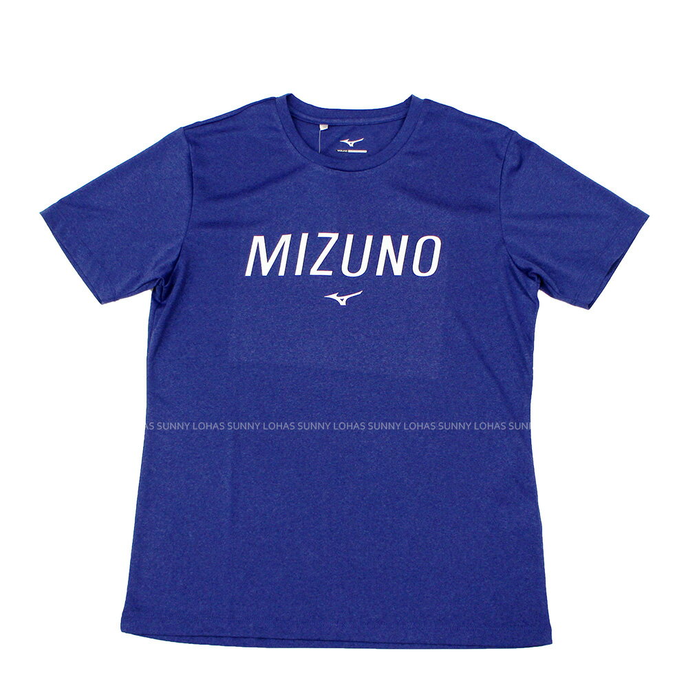 零碼特價 (B4) MIZUNO 美津濃 男 運動上衣 短袖T恤 合身版型 32TA001116 藍【陽光樂活】