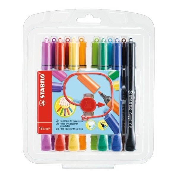 STABILO 德國天鵝 Cappi 人體工學設計彩色筆(168/12-1) 12色 / 盒