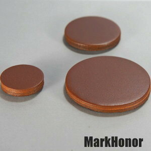 磁鐵 真皮皮革 咖啡 圓直徑2公分-Mark Honor【全壘打跨店最高20%點數回饋】