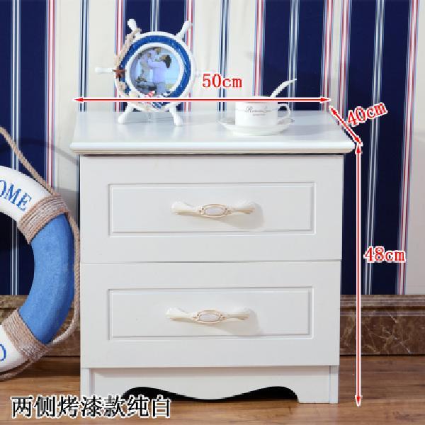 白色簡易烤漆床頭櫃歐式簡約現代儲物櫃臥室多功能組裝收納床邊櫃365YJ 公司貨 快速寄出