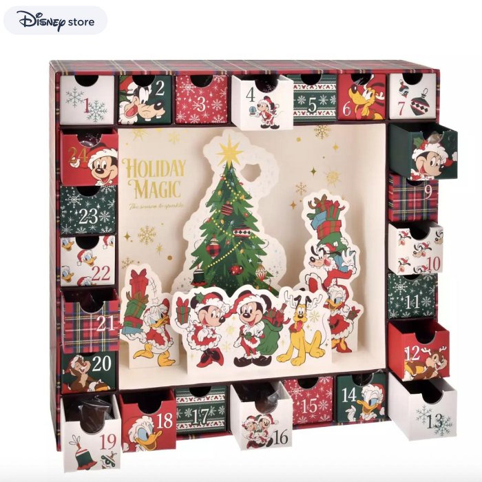 日本東京迪士尼Disney聖誕節2025限量版聖誕日曆倒數日曆降臨日曆巧克力餅乾禮盒-My Oil買好油-日本商品推薦