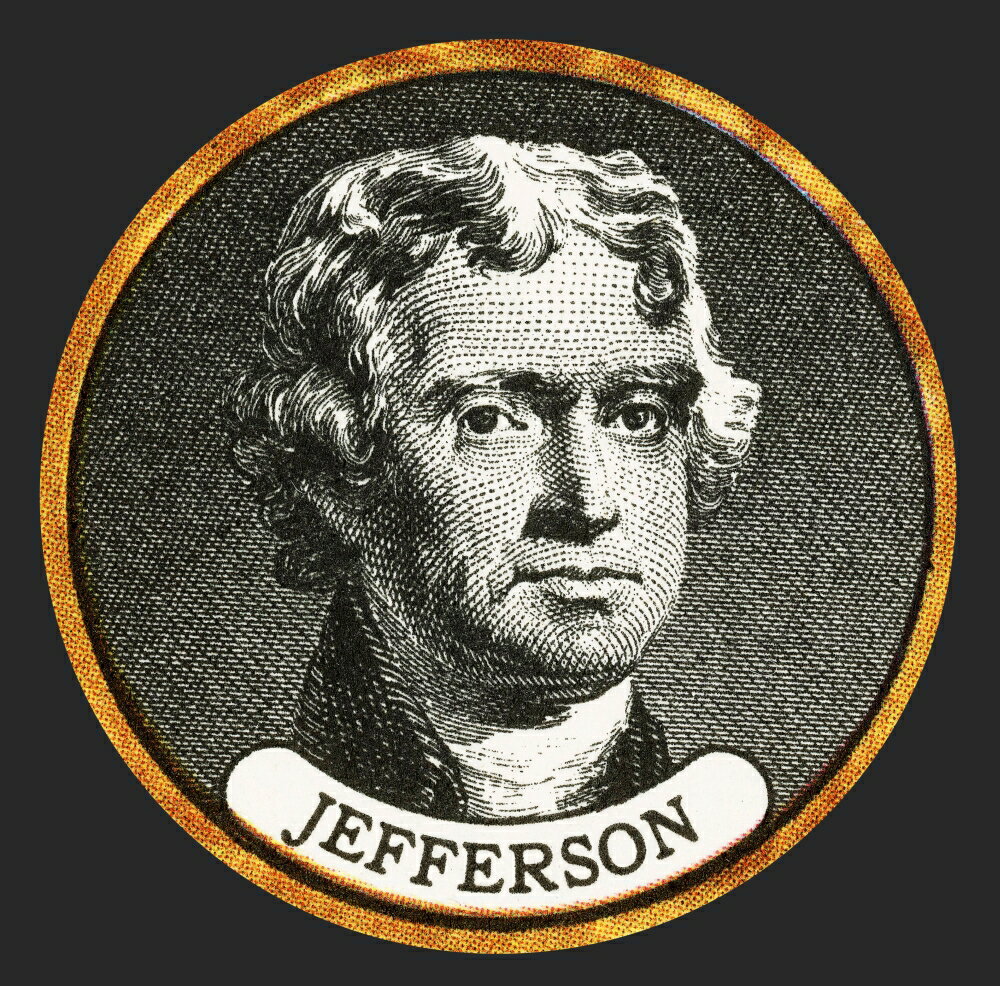 Posterazzi Thomas Jefferson 3rd US President Rolled Canvas Art   1152e89e1854ab3a295add 