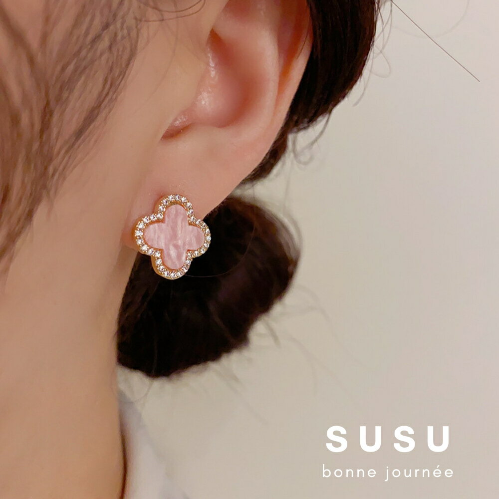 SU SU︱幸運草耳環❤️925純銀 四葉草 耳環 項鍊 手鍊 穿搭 百搭 時尚 送禮 防過敏 飾品 6