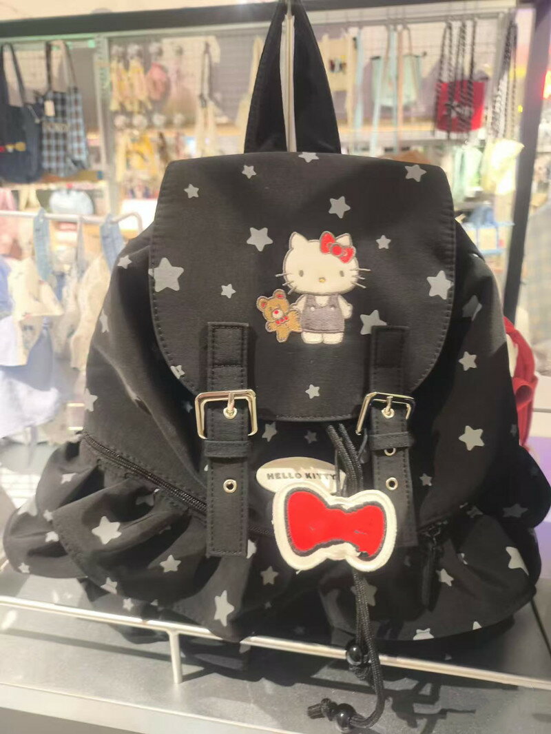 2025新款Kitty書包卡通百搭雙肩包少女可愛大容量通勤星星揹包