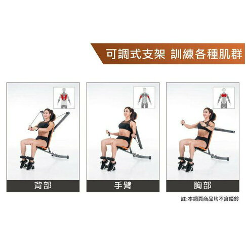 強生 CS-8606 全能 訓練椅 三段式可調組力繩設計 可調式四階段訓練椅【大自在運動休閒精品店】 1