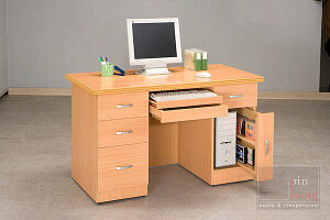 【尚品家具】CF-142 山毛櫸4.2尺電腦桌~另有胡桃、雪山白、白橡、原切、柚木~