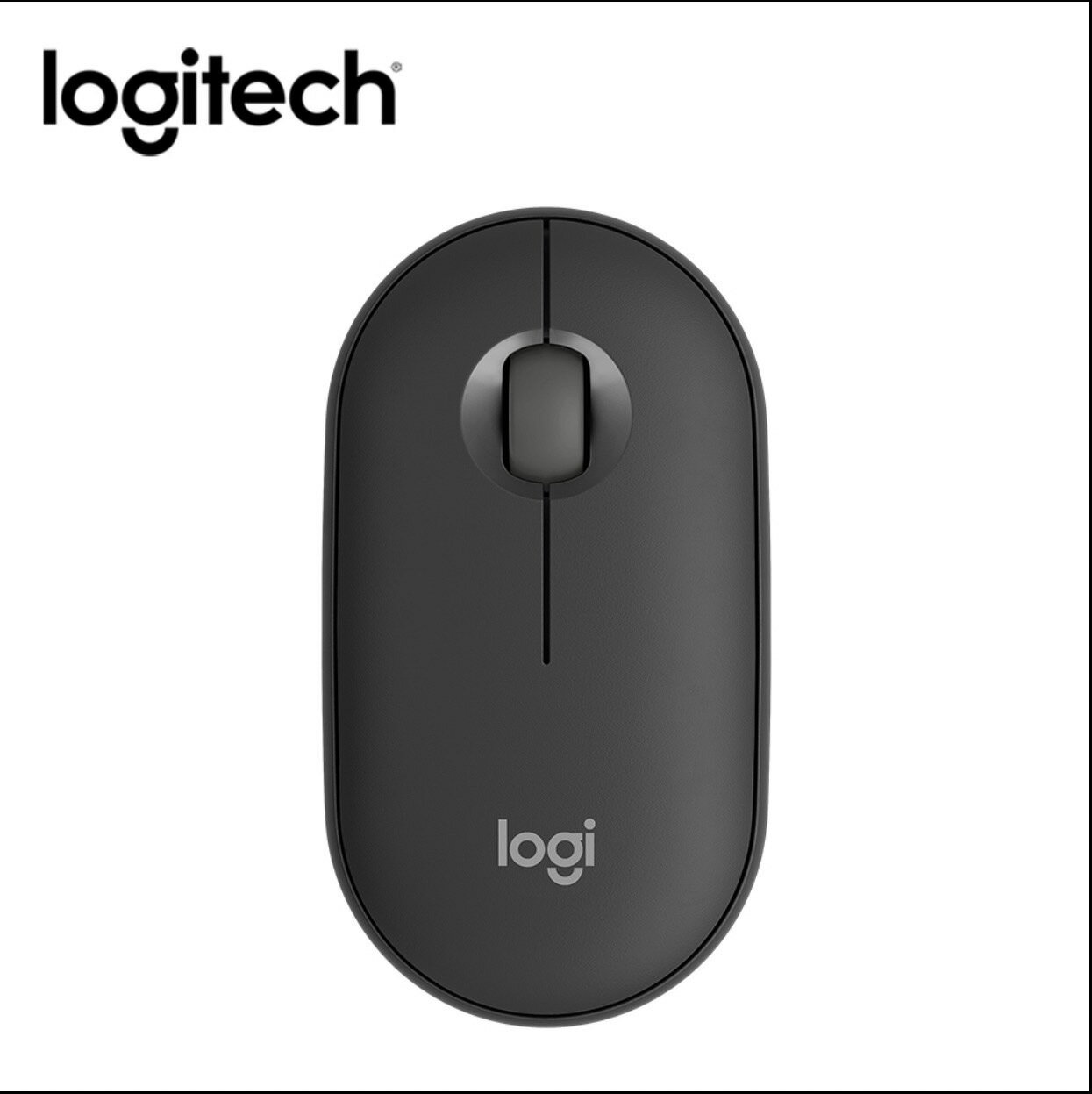 Logitech 羅技 Pebble M350 鵝卵石無線滑鼠 (黑色)