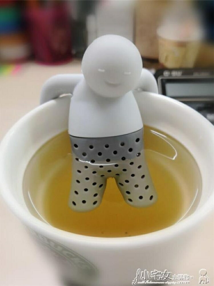抖音泡茶神器小人茶漏創意茶葉過濾器不銹鋼濾網濾茶器辦公室喝茶 全館免運