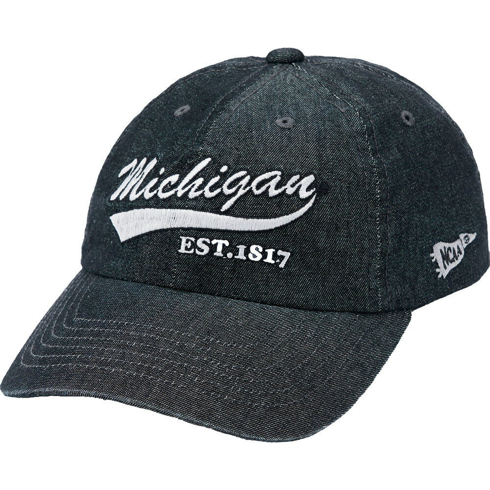 【滿額現折300】NCAA 帽子 密西根 牛仔黑 刺繡LOGO 老帽 棒球帽 7325187020