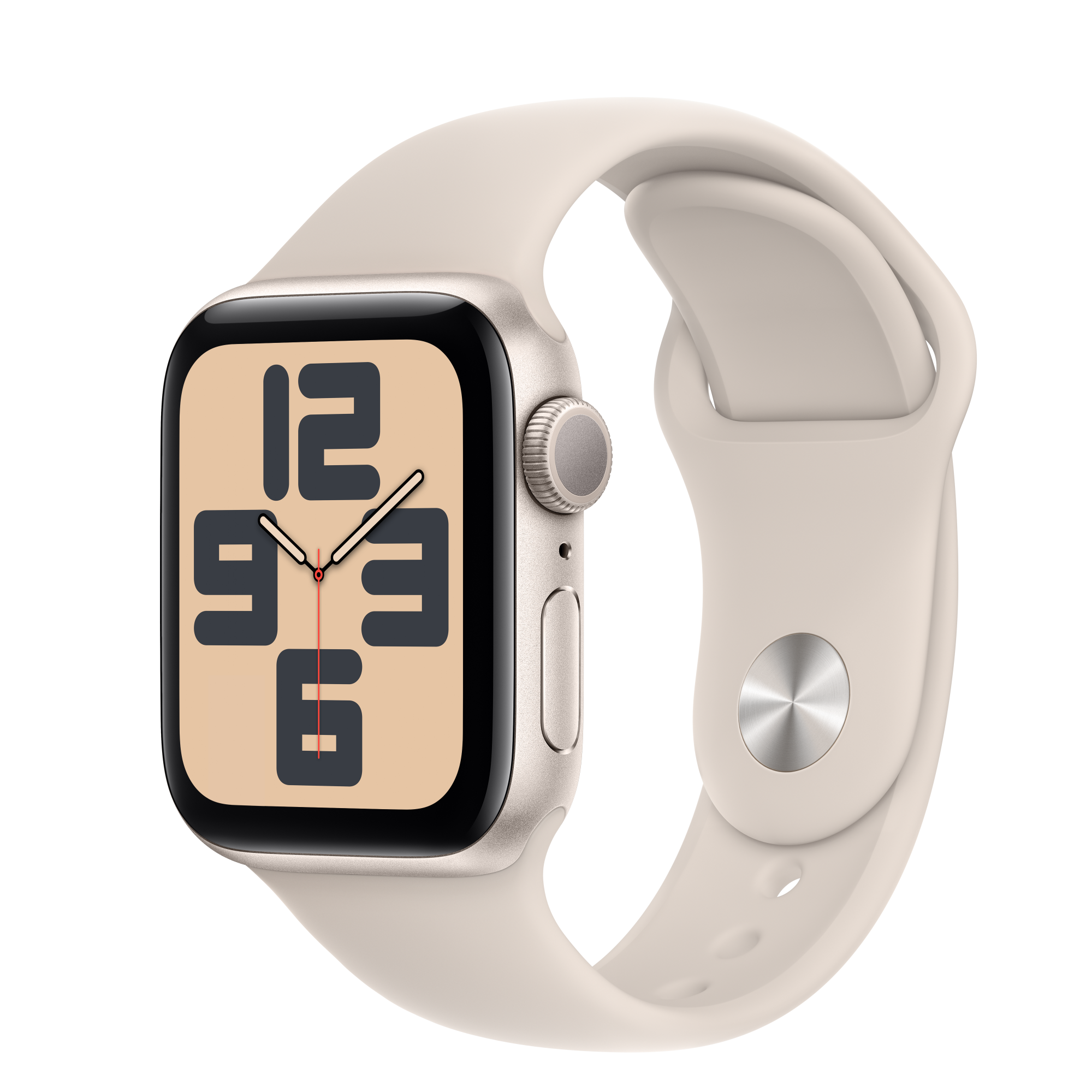 Apple Watch SE (new)(GPS)星光色鋁金屬錶殼配星光色運動錶帶40mm(S/M