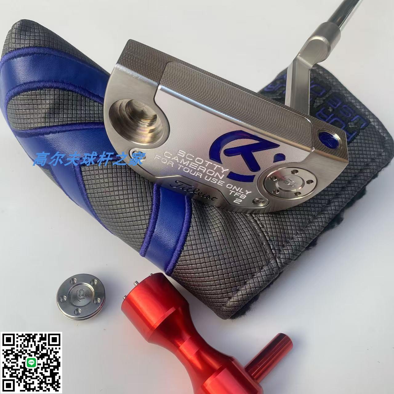 2024新品高爾夫Scotty Cameron ONLY TFB2限量藍圈T半圓推桿包郵