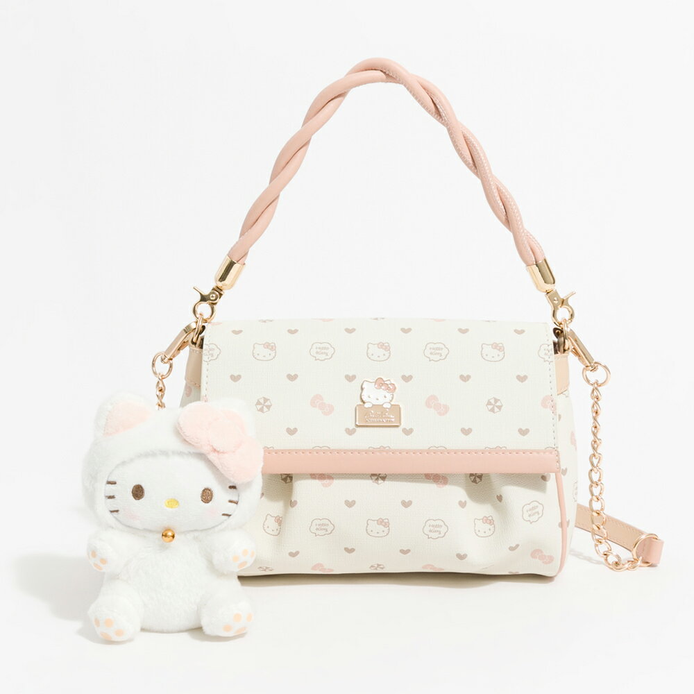 Hello Kitty - Arnold Palmer - 翻蓋斜背包 Joli系列 - 粉色