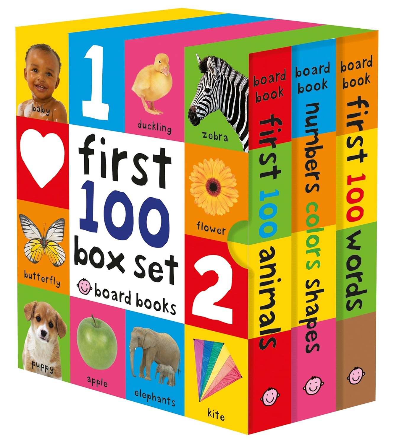 [6美國直購較長備貨] First 100 Board Book Box Set (3 books) 純英文紙板書 9780312521066
