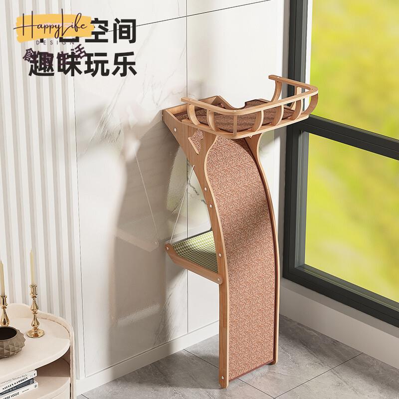 工廠直銷 貓咪觀景臺 貓爬架 磨爪貓抓板 貓窩 寵物貓樹 小型貓爬架 貓咪玩具 實木多層板貓爬架新店開業 全館折扣 售後保障 優選/免運