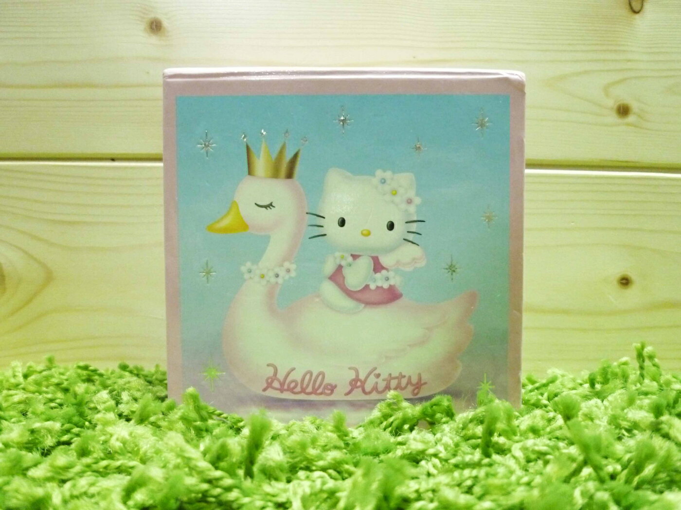 【震撼精品百貨】Hello Kitty 凱蒂貓 便條紙附整理盒-25週年-天鵝【共1款】 震撼日式精品百貨