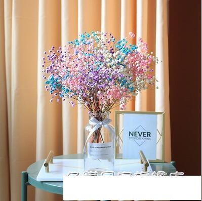 ins北歐假花干花滿天星仿真花束向日葵擺件室內客廳餐桌裝飾擺設