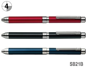 ZEBRA 斑馬 SB21B SHARBO X TS10 多變組合筆 (金屬筆夾) (附筆擦及精美禮盒)