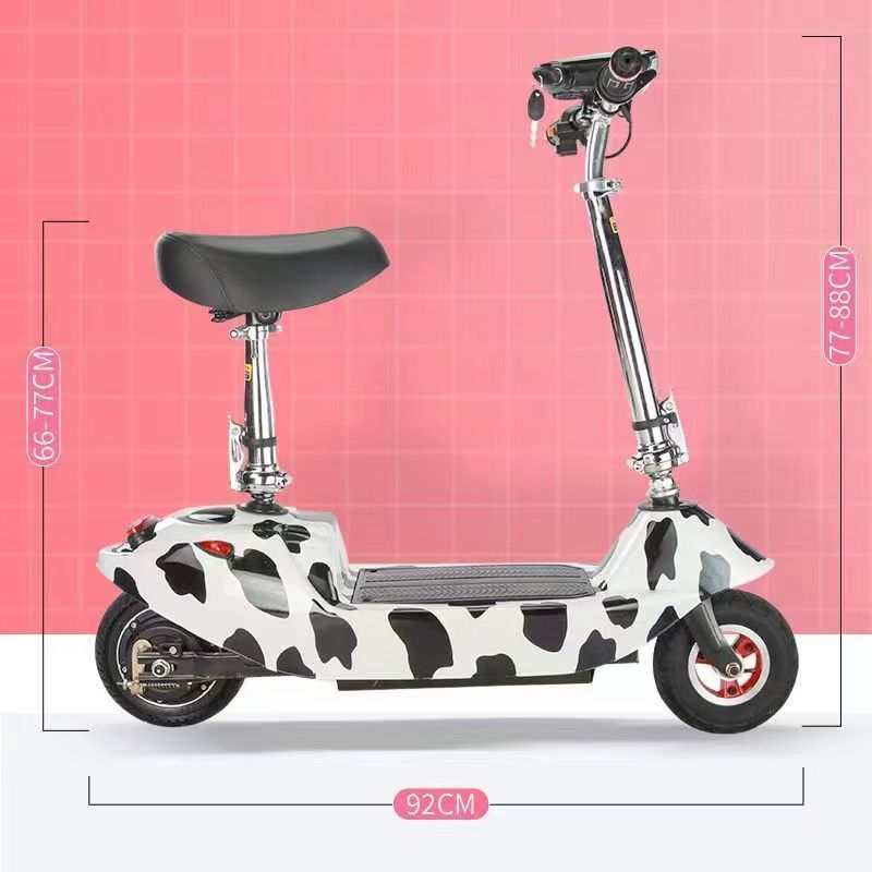 折疊電動車 小型電動車 迷你 電動滑板 兩輪車 代步車 電瓶車 迷你折疊小型海豚男女代步電動電瓶車兩輪輕便休閑踏板遛娃滑板車公司貨 可開發票