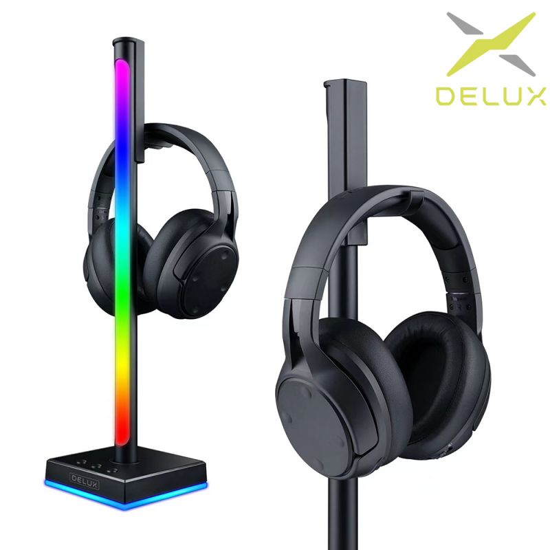 DeLUX DHS300 RGB 耳機支架 掛架 頭戴式耳機支架 耳機展示架 全罩式耳機支架