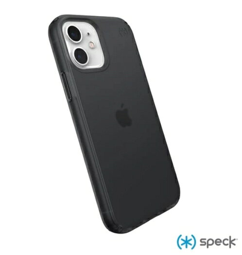 J~ Speck iPhone 12/12 Pro 6.1吋 Presidio Perfect-Mist 透黑柔觸感抗菌防摔殼