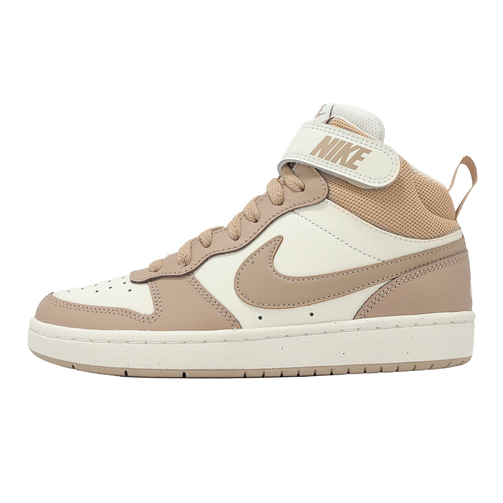 Nike 休閒鞋 Court Borough Mid 2 GS 大童 女鞋 奶茶色 中筒