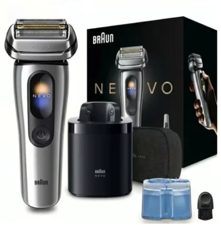 (一年保固) BRAUN 德國百靈 刮鬍刀 4刀頭 智慧顯示 音波振動 7合1 清潔系統 NEVO11000C NEVO11010C 最新款 日版原裝進口