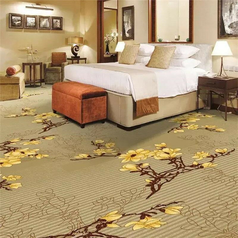 賓館酒走廊過道地毯包廂會所房間滿印花商用工程地毯