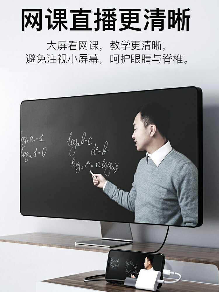 適用蘋果轉hdmi手機vga連線電視轉換器ipad平板lightning高畫質外接