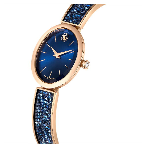 Swarovski 施華洛世奇 Crystal Rock Oval系列 奢華時尚女錶 5656822 藍面 29 mm x 26 mm｜樂天領 ...