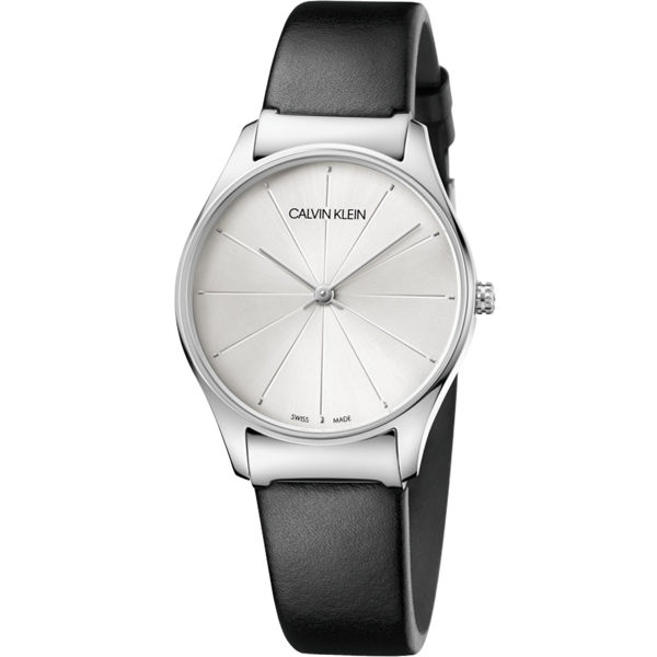 Calvin klein 卡文克萊 潮流系列(K4D221C6) 經典線條時尚腕錶/白 32mm