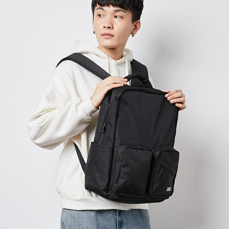 年新款後背包背包學生書包時尚男士電腦大容量潮休閑商務韓版