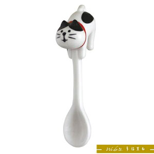 DECOLE concombre SHIBA・HACHI 貓咪 立體陶瓷湯匙咖啡攪拌湯匙